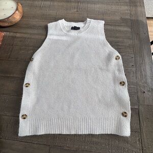 Rachel Cream Ribbed Knit Sweater